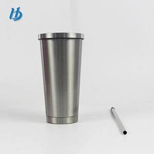 The new stainless steel Straw coffee beverage cup tumbler 16oz Cup car travel cups