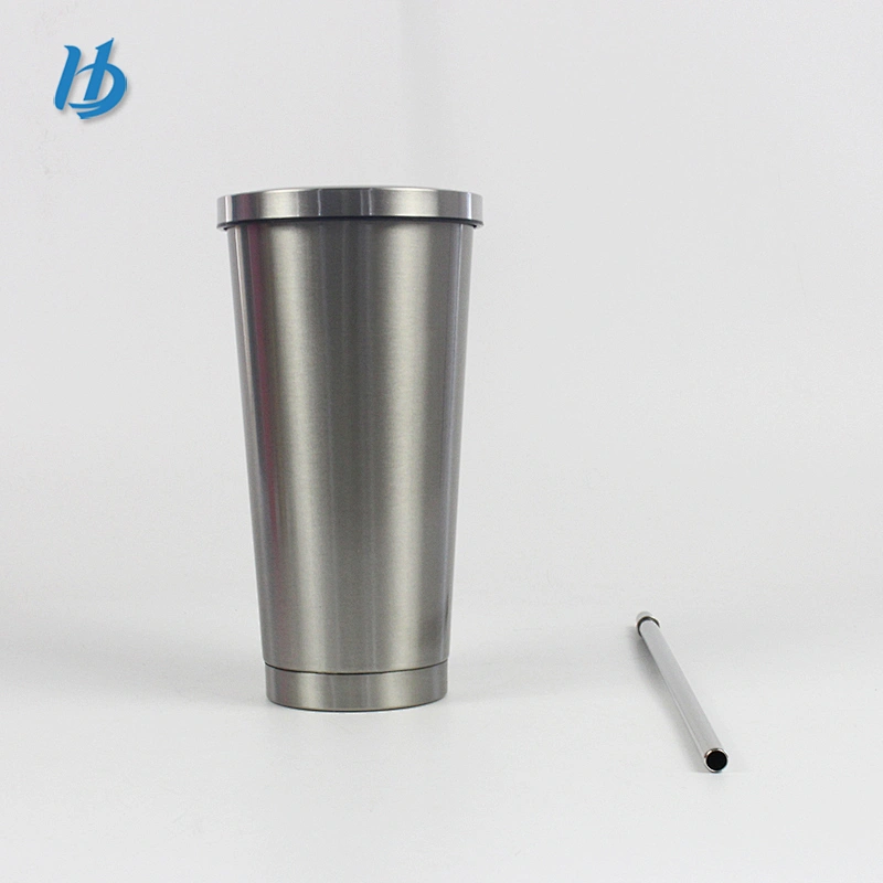 The new stainless steel Straw coffee beverage cup tumbler 16oz Cup car travel cups