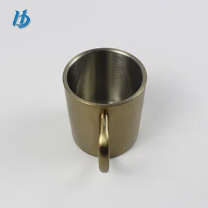 double wall coffee cup ,gold mug wholesale
