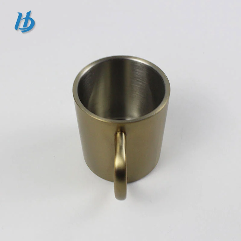 double wall coffee cup ,gold mug wholesale