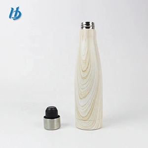 Simple style stainless steel cola shaped bottle ,vacuum insulated cola water bottle