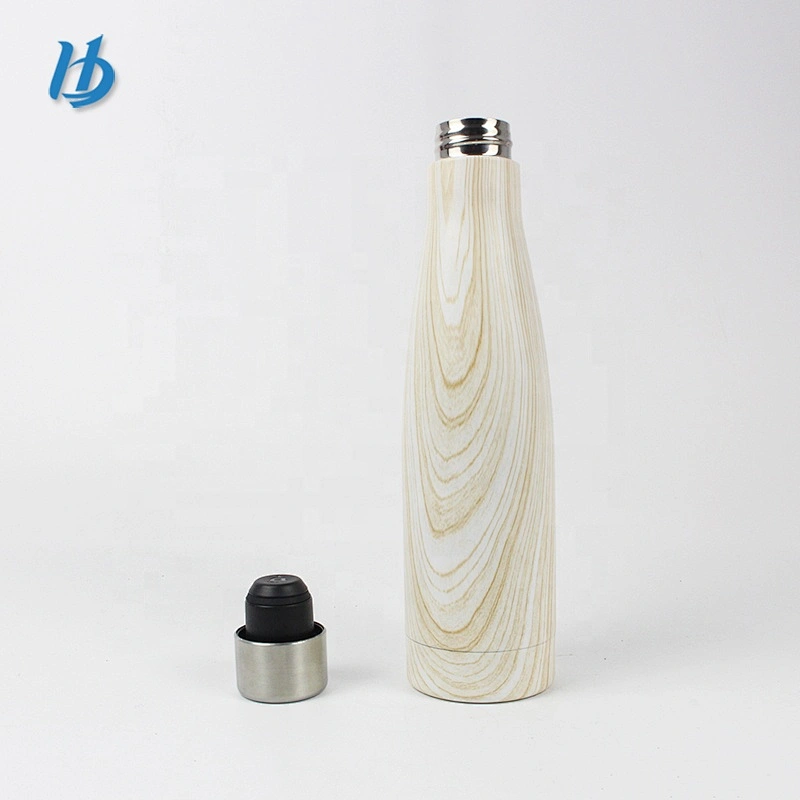 Simple style stainless steel cola shaped bottle ,vacuum insulated cola water bottle