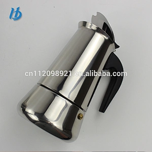 Yongkang manufacture OEM unbreakable stainless steel Italian, aluminum coffee maker for gift