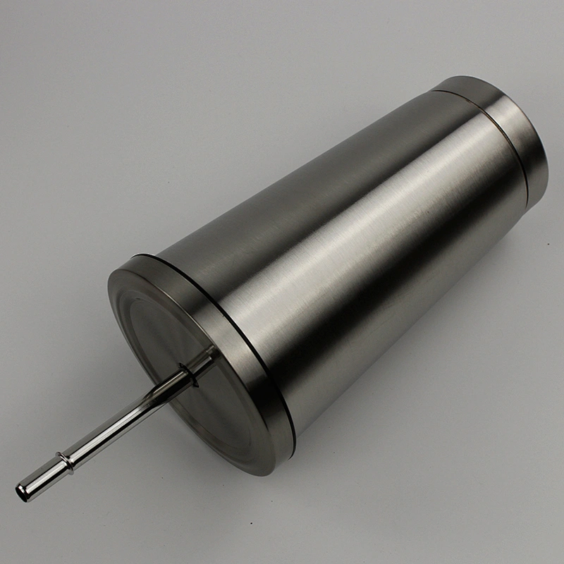 Ecofriendly Stainless Steel Insulated Vacuum Coffee Mug with Metal Straw