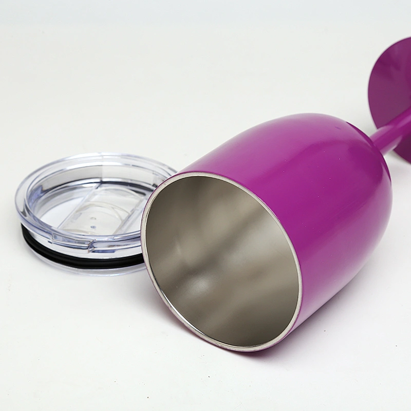 double wall steel tumbler  colored glass goblet with a leakproof water goblets