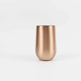 Stainless Steel Stemless Wine Glass Tumbler with Lid,16 oz Double Wall Vacuum Insulated Travel Tumbler Cup for Coffee, Wine