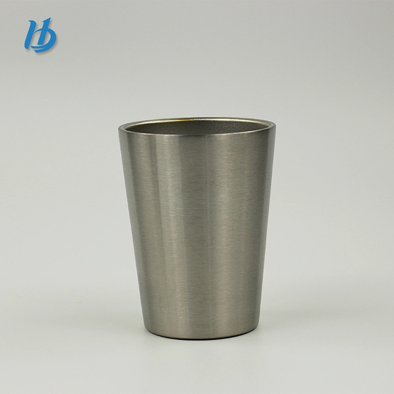 Silver color beer mug 8oz double wall mug food grade 304 stainless steel
