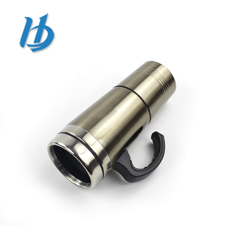 Best quality stainless steel two layers auto mug with handle