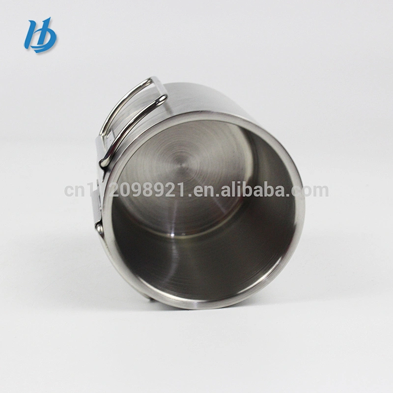 Wholesale stainless steel travel mug,double wall coffee beer mug with two handle