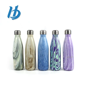 Attractive design water transfer printing stainless steel sport water bottle