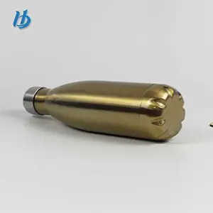 Yongkang Bulk Buying Custom Stainless Steel Protein Shaker Drinking Water Bottles With Gold Color