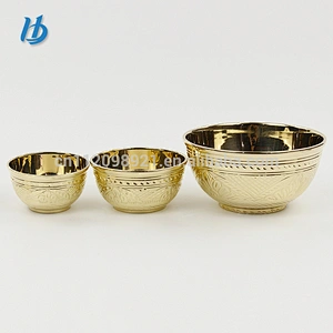 2017 yongkang hibour hot selling single layer pure copper100%hand engraving bowl with premium quality
