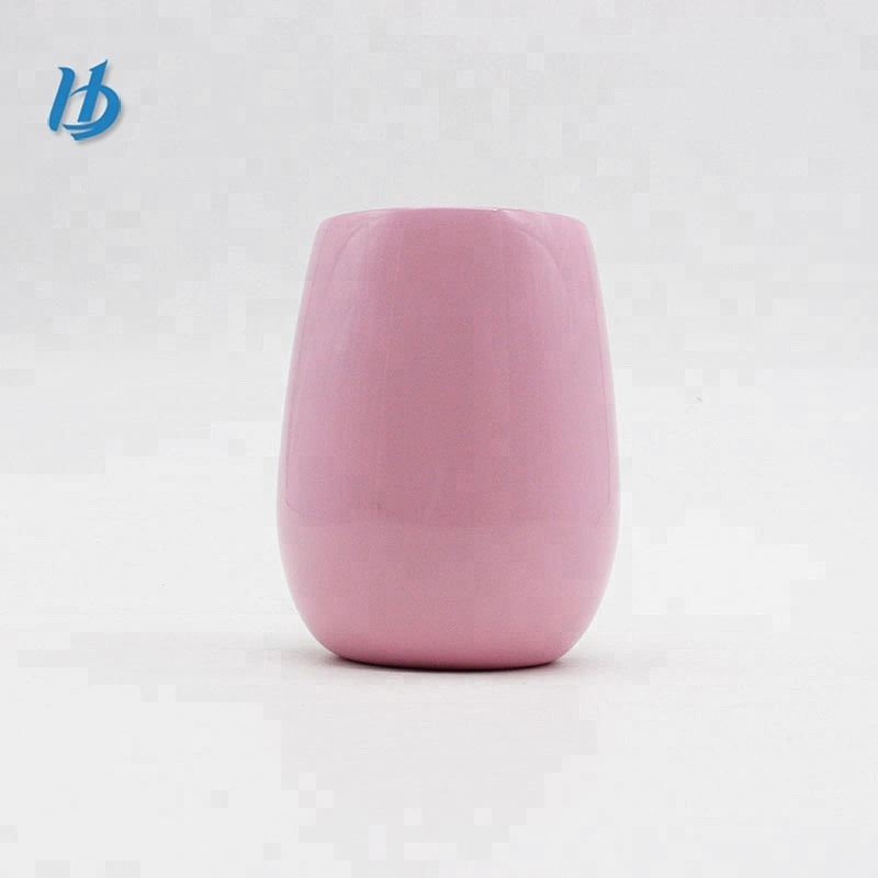 Hot Selling double wall stainless steel mug Egg Shaped Mug Cup Beer Wine Coffee Glass Drinkware Mugs With Lid