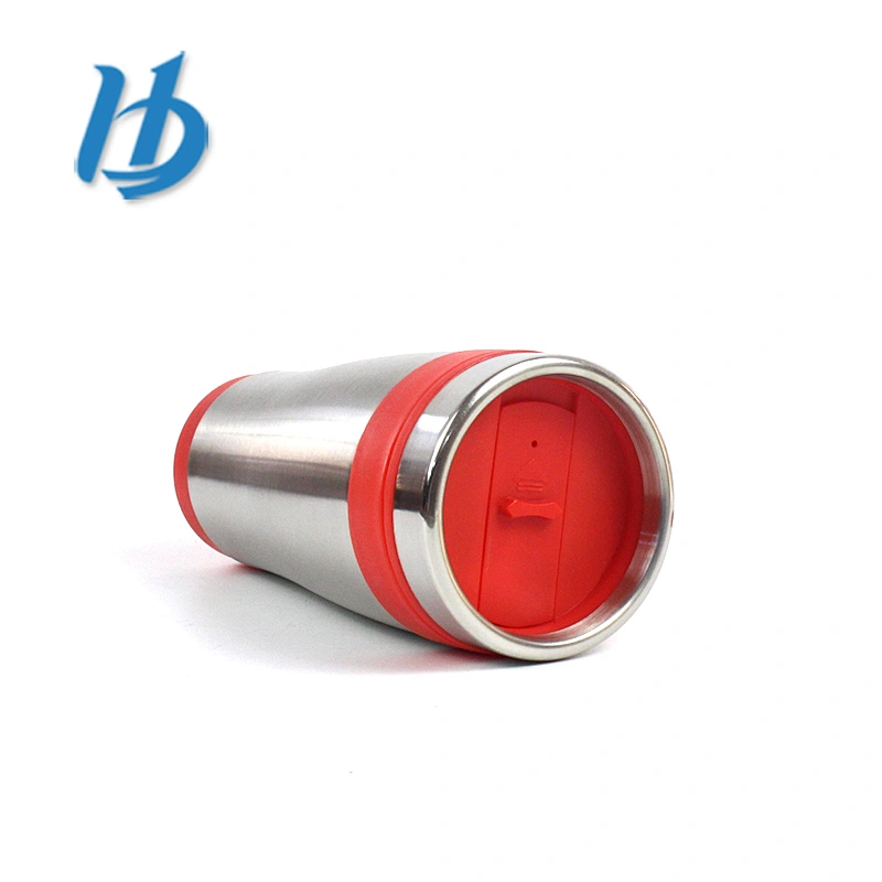 Hibour New type cheap price personalized custom plastic inner and stainless steel outer layer auto mug