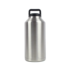 Double wall 64oz stainless steel vacuum flask drinking cup with portable lid stainless steel spray bottles