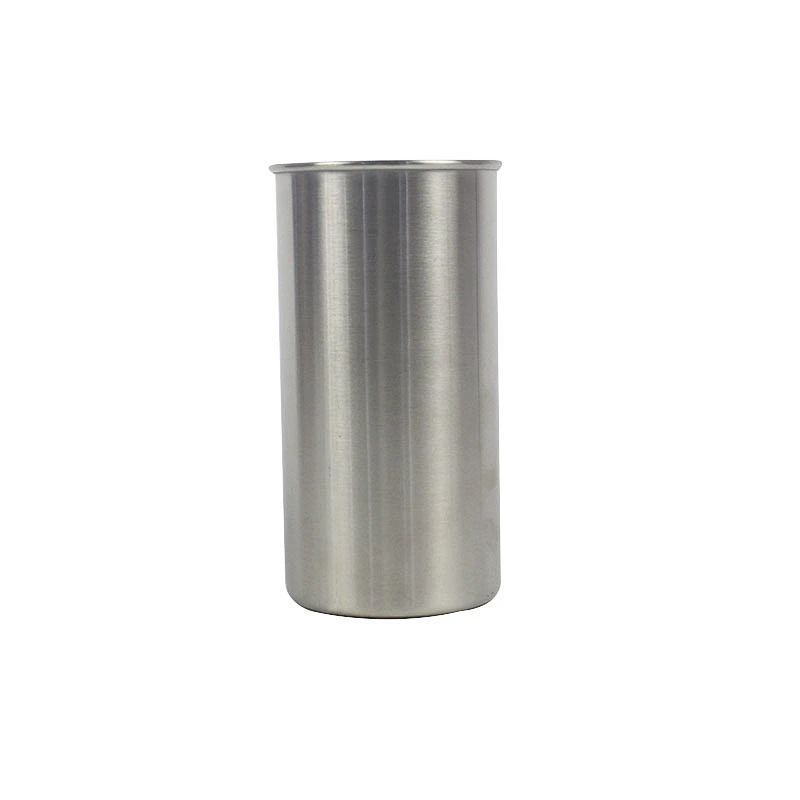 Wholesale customized logo without handle camping mug Stainless steel single straight cup with rolled edge
