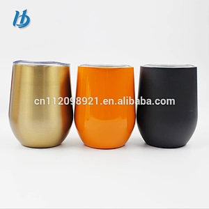 Factory OEM BPA Free 304 Stainless Steel Wine Glass Insulated wine glass With Color Box