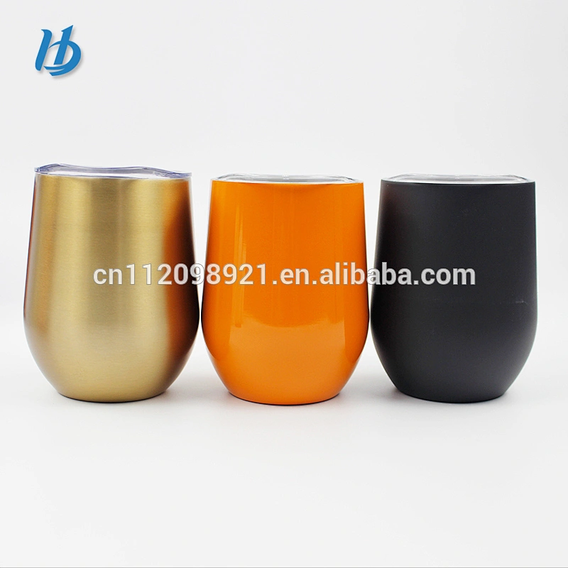 Factory OEM BPA Free 304 Stainless Steel Wine Glass Insulated wine glass With Color Box