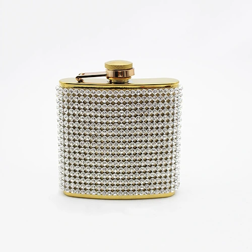 Custom Stainless Steel Single Wall Leather Hip Flask