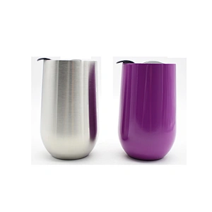 wholesale new product 18oz stainless steel drinking tumbler stemless vacuum coffee mug with lid wine glasses beer mug