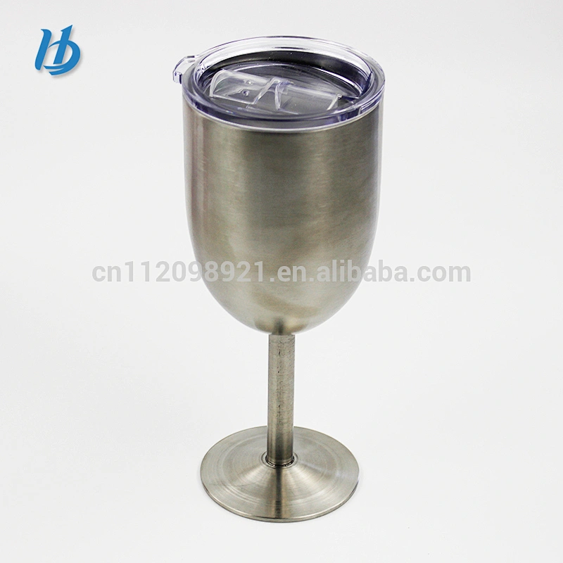 Fashionable simple colored wine glasses goblet,metal stainless steel cup champagne mug