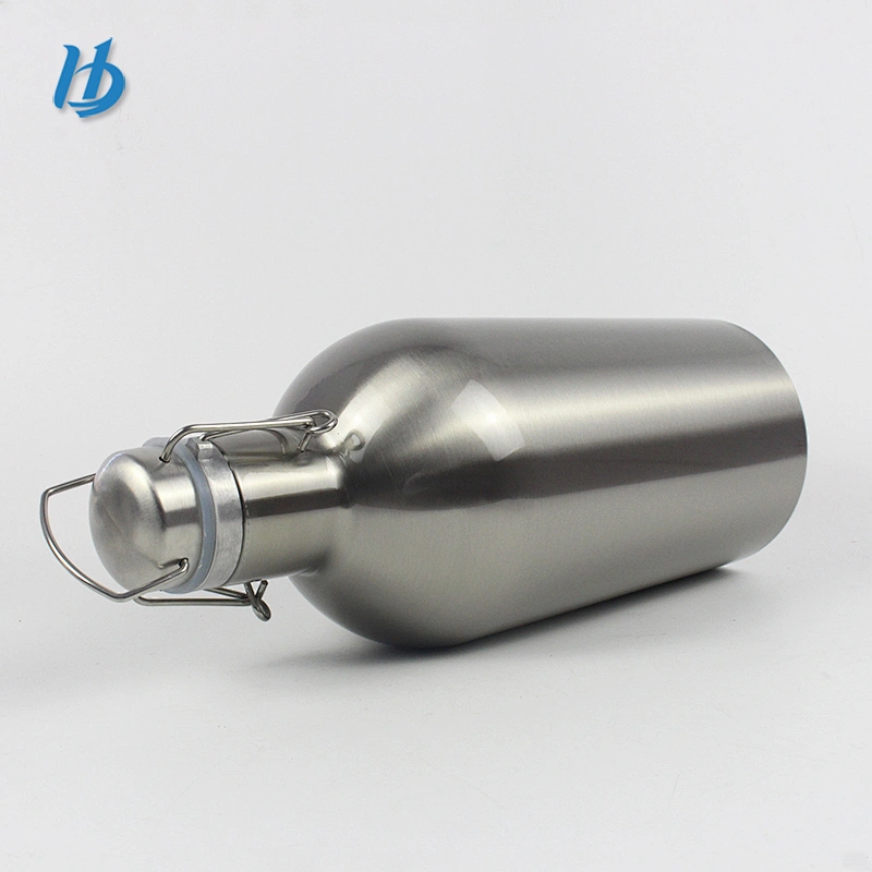 hot selling high quality 18/8 mini keg stainless steel flip cap beer growler 32oz/64oz bottle tumblers