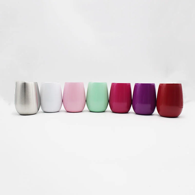 Wholesale double wall vacuum insulated stainless steel irish wine tumbler cups with lid