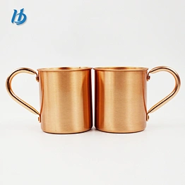 FDA Approved Barrel Hammered  Moscow Mule Pure Copper Mug, BPA Free Pure Copper