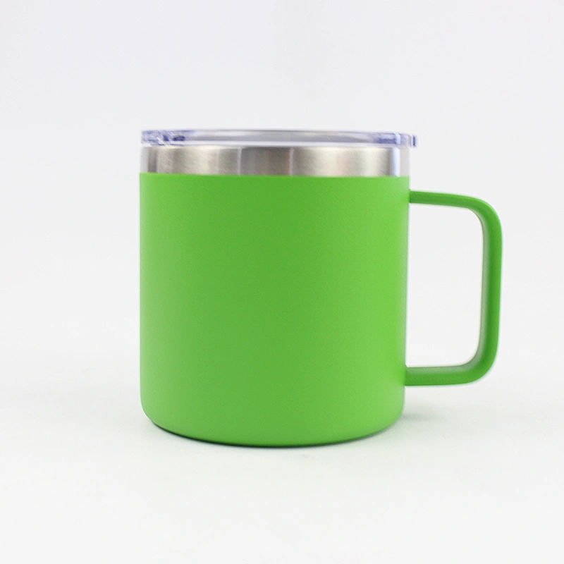 Amazon hot selling Insulated Beer Mug customized logo print enamel beer coffee mug, metal steel sublimation mugs
