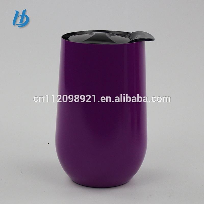 Stainless Steel Stemless Wine Glass Set 18 oz, Elegant and Modern Large Unbreakable Shatterproof Metal Tumbler