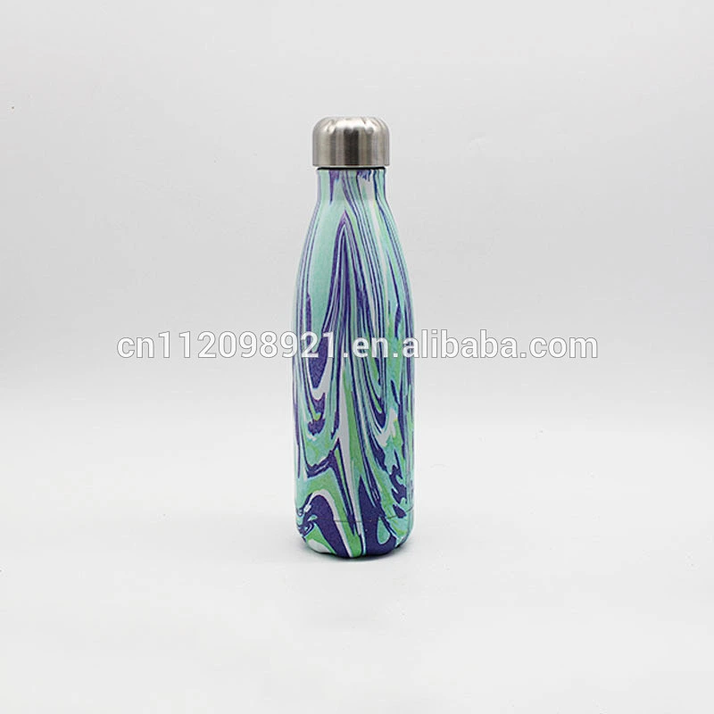 premium quality sport water bottle double wall stainless steel vacuum drinking bottle ,cola shaped bottle hot sale on amazon