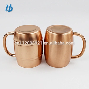Factory OEM new design bpa free 18/8 stainless steel beer copper stainless lined copper mugs