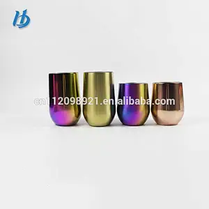 stainless steel cup rose gold wine wholesale cup protein wine glass customized logo