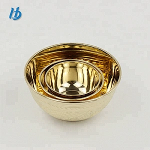 2017 yongkang hibour premium quality single layer pure copper 100% hand engraving bowl