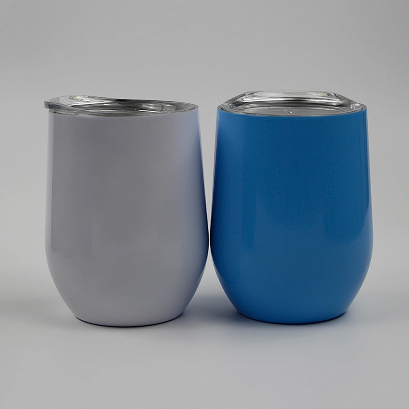 thermal glass for wine 12 oz stainless steel insulated stemless wine glass tumblers