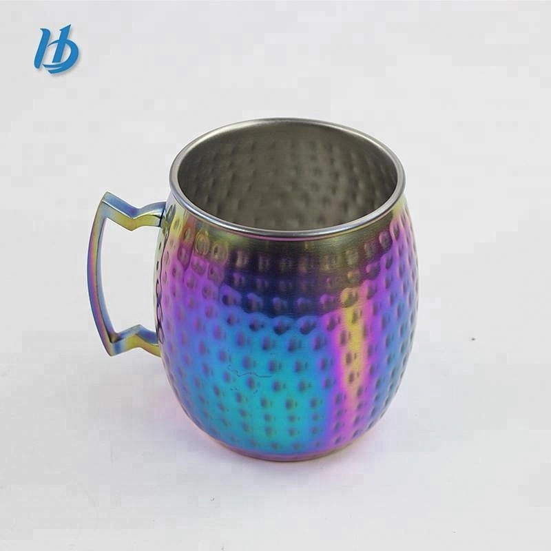 Custom double wall stainless steel vacuum travel insulated moscow mule cup