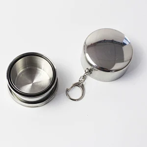 the Portable Stainless Steel Collapsible Coffee Cup