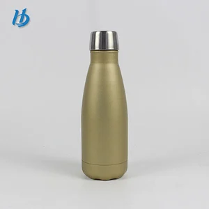 2019 fashionable drinking bottle vacuum bottle with cup brush stainless steel coke bottle