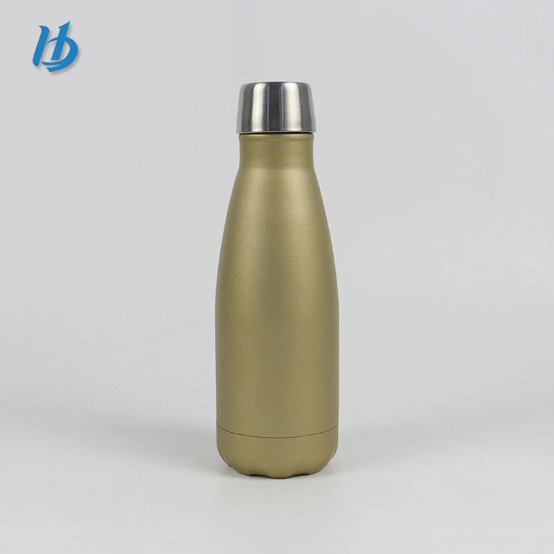 2019 fashionable drinking bottle vacuum bottle with cup brush stainless steel coke bottle