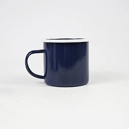 New hot selling stainless steel single rolled rim mug metal mug with handle eco mug