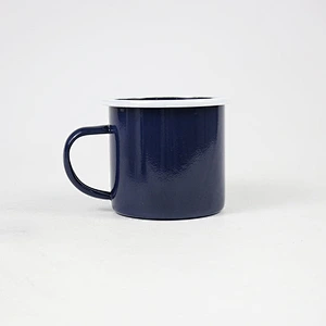 New hot selling stainless steel single rolled rim mug metal mug with handle eco mug