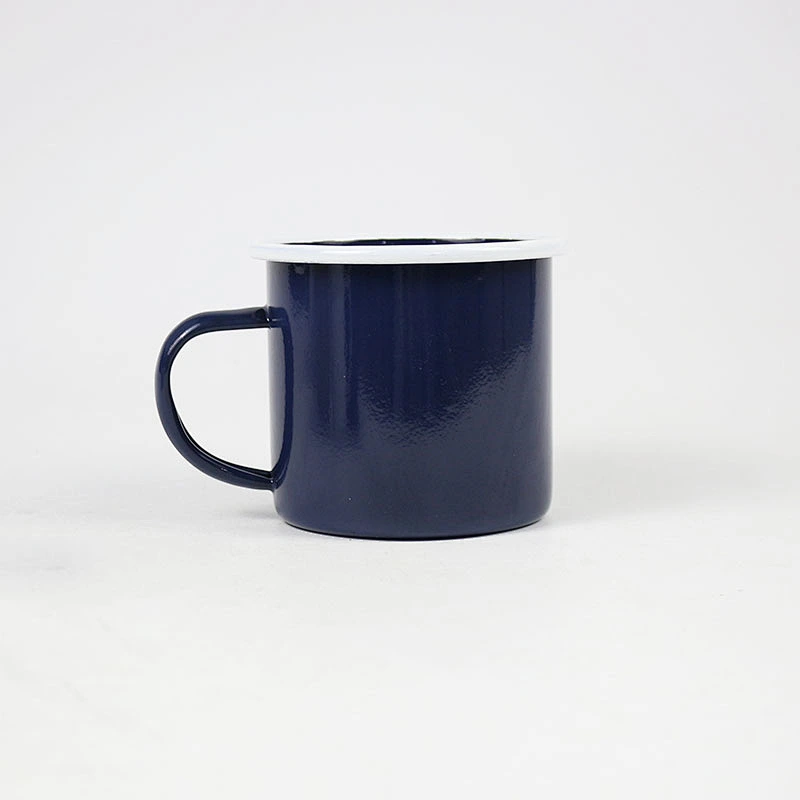 New hot selling stainless steel single rolled rim mug metal mug with handle eco mug