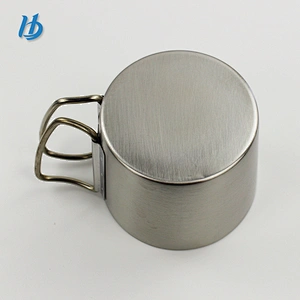 Stainless steel travel mug, double wall mug cup with handle customized logo pretty travel mug