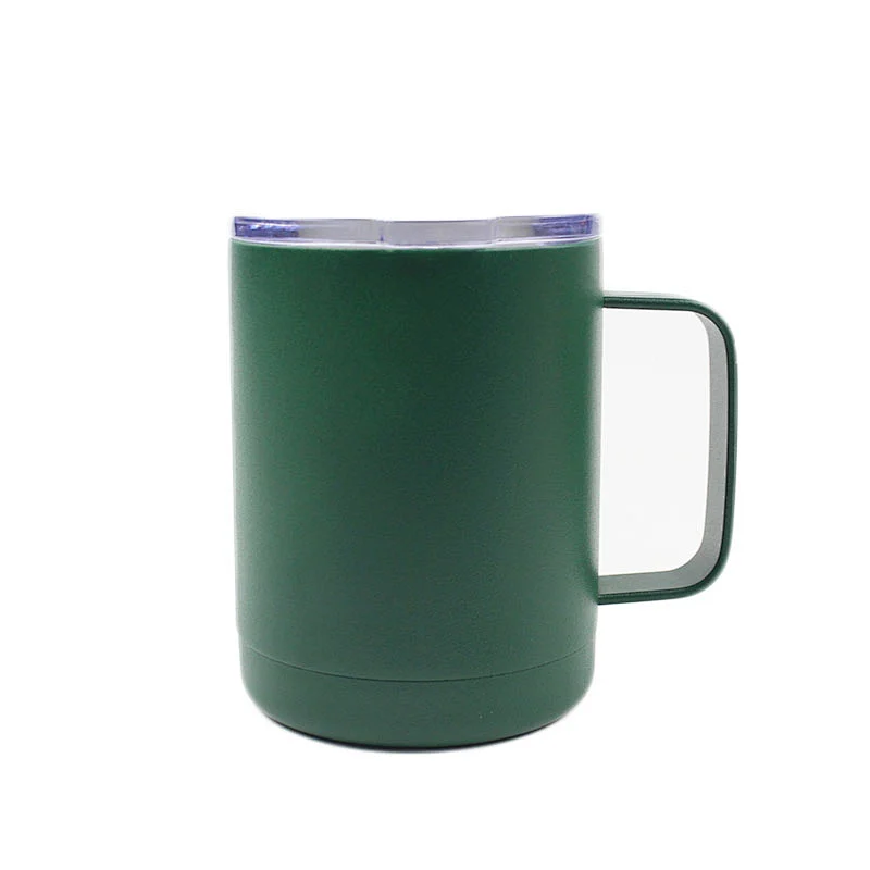 Factory wholesale carabiner mug metal steel vaccum mug 10oz stainless steel coffee mugs
