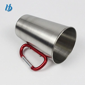Personalized stainless steel mug,450ml camping mug with handle wholesale