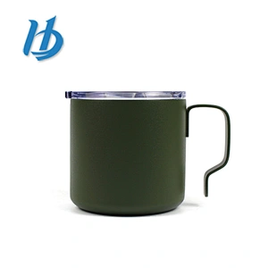 Best quality wide mouth modern office small 304 stainless steel coffee mug with lid