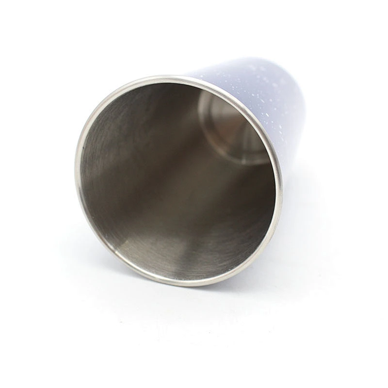 Hot selling single  wall steel tumbler  colored glass beer cup beer cup 500ml steel beer cups