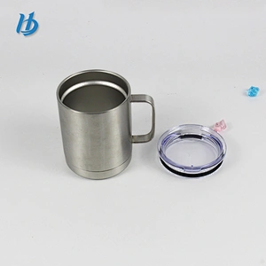 Personalized stainless steel color mug,metal double wall coffee mug