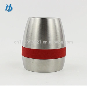 2018 elegant double wall coffee cup without handle , stainless stemless wine glass 10oz egg tumbler