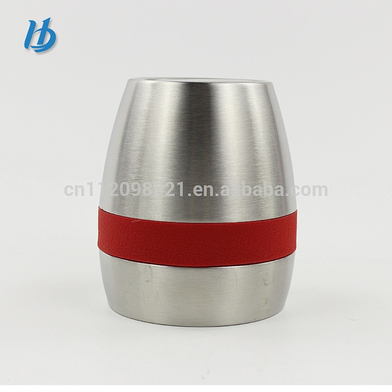2018 elegant double wall coffee cup without handle , stainless stemless wine glass 10oz egg tumbler